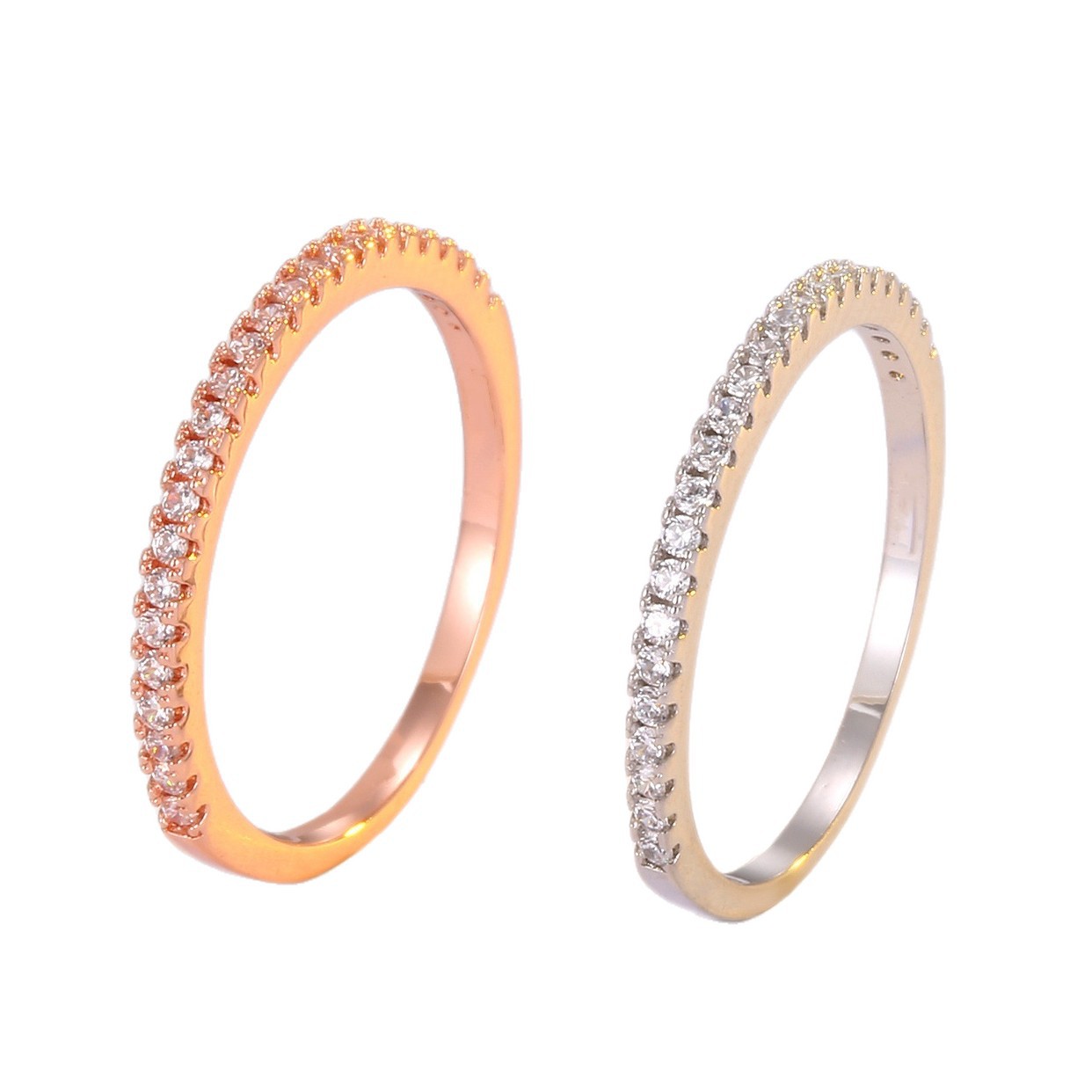 Buy Half Wrap Fully Paved Ring For Women Featuring Micro Paved Cubic Zirconia online at Fashionner.