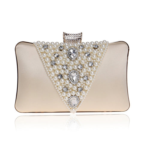 Sac de soirée brodé de perles pour banquet