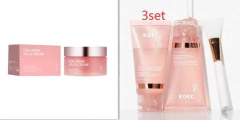 Crème Visage Gelée au Collagène Niacinamide Gel Hydratant et Éclaircissant Masque Facial Anti-âge Resserre les Pores Essence Crème Gelée
