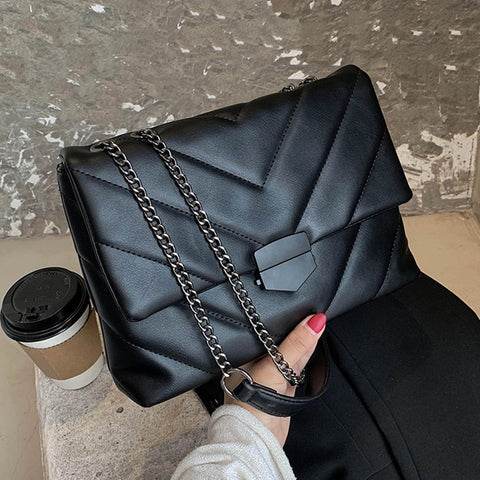 Embroidery Thread Small PU Leather Crossbody Bags for Women Trend Hand Bag Women's Branded Trending Shoulder Handbags - Fashionner