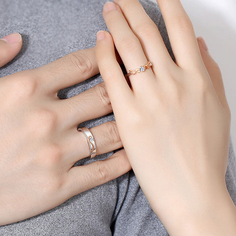 Bague de couple Ailes d'ange