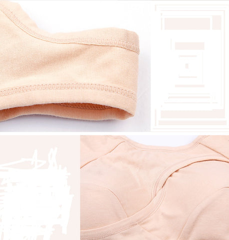 Soutien-gorge Grande Taille pour Femmes, Coton Anti-Choc, Haut de Nuit, Sans Boucles, Lingerie Sans Armature avec Coussinets Amovibles