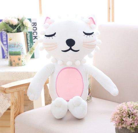 Kawaii Chat Lion Peluche Douce Poupée Animale Jouets Pour Enfants Chambre Bébé Coussin Décoratif Cadeau