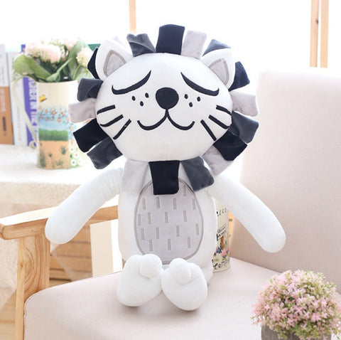 Kawaii Chat Lion Peluche Douce Poupée Animale Jouets Pour Enfants Chambre Bébé Coussin Décoratif Cadeau