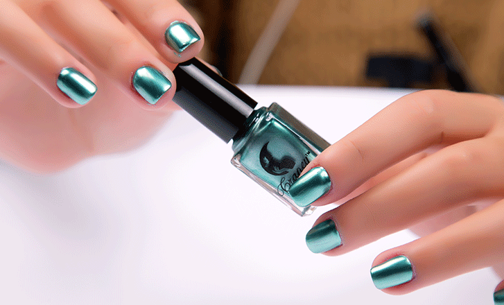 Stainless Steel Color Mirror Silver Nail Polish - Fashionner