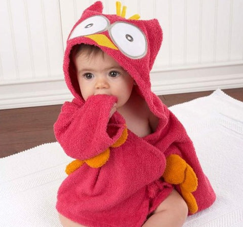 Serviettes de bain pour bébé en coton à capuche pour enfants, modèle animal de dessin animé mignon