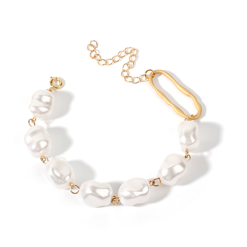 Buy Baroque Irregular Pearl Bracelet online at Fashionner.