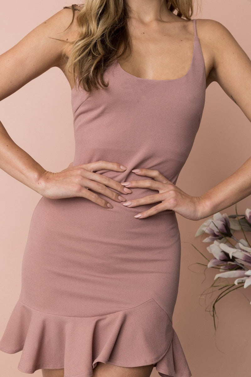 New Ruffles Trumpet Dress Women Sleeveless Spaghetti Strap Slim Summer Dress Party Short Dresses Vestidos - Fashionner