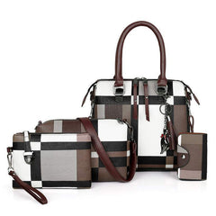 New Luxury Handbags Plaid Women Bags Designer - Fashionner