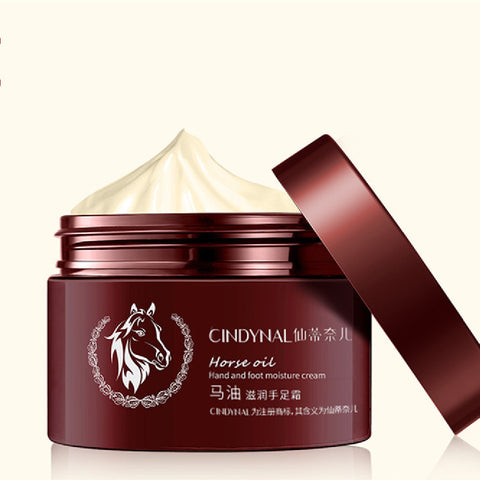 Crème pour les mains à l'huile de cheval Crème hydratante pour les talons Crème hydratante pour les mains