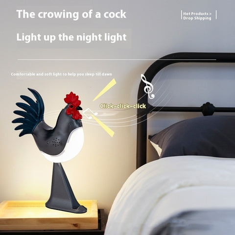Lampe de Table Décorative Coq USB Originale Décoration Maison