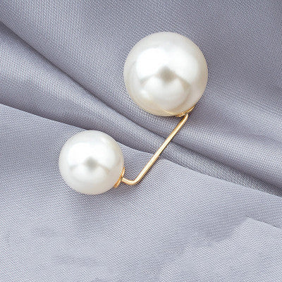 Broche anti-lumière Jupe Bouton de taille Clou Perle
