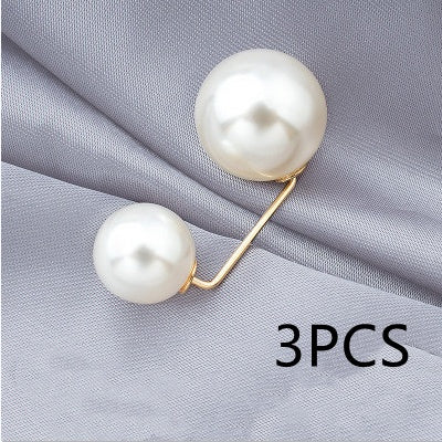 Broche anti-lumière Jupe Bouton de taille Clou Perle