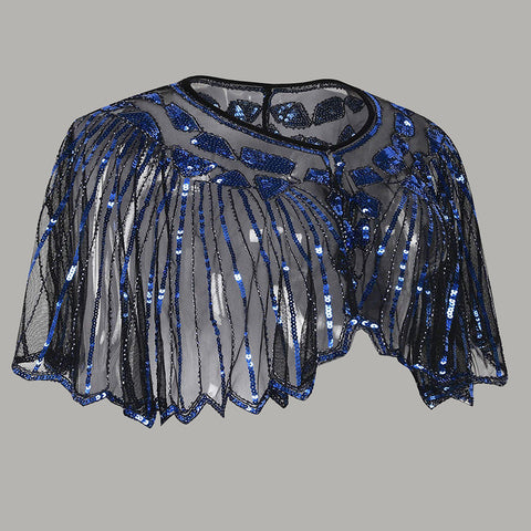 Robe de soirée à sequins et dentelle