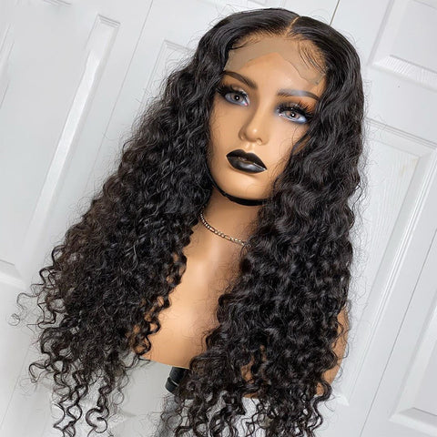 Cheveux humains avec de petits cheveux bouclés et des sets de cheveux longs