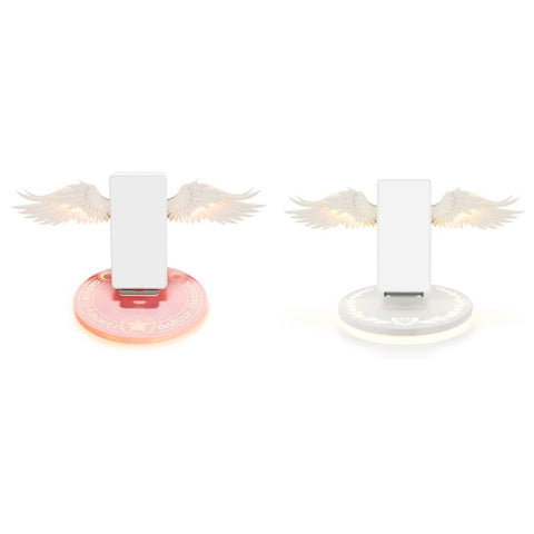 Chargeur sans fil Qi Universel LED Angel Wings coloré, support de charge rapide pour téléphone portable