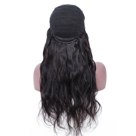 Perruque Cheveux Humains Femme Ondulée Dentelle Frontale 13x4