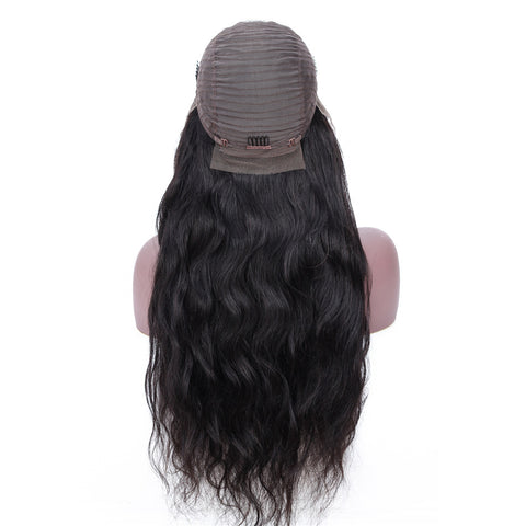 Perruque Cheveux Humains Femme Ondulée Dentelle Frontale 13x4