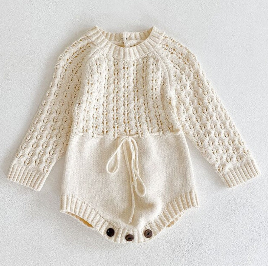 Buy Girl Baby Knitted Hollow Waist Girdle Long Sleeves Harpy Dress Triangle online at Fashionner.