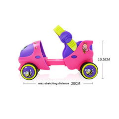 Children's Cartoon Double Roller Skates