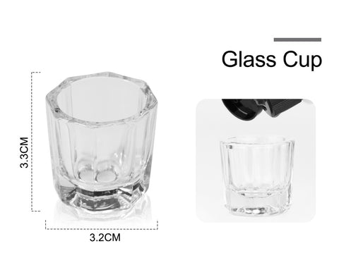 Nail Powder Acrylic System Kit Professional Nail Art Tool Set Contain Glass Cup Acrylic Liquid Extention Carving Manicure - Fashionner