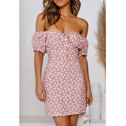 Cute Vestidos Print Ladies bodycon Boho Women Dresses Party - Fashionner