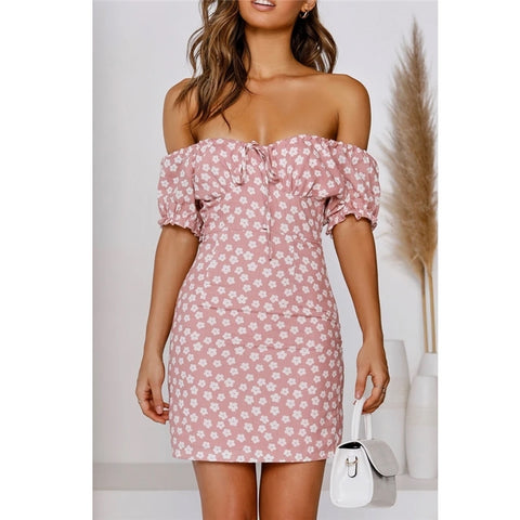Cute Vestidos Print Ladies bodycon Boho Women Dresses Party - Fashionner