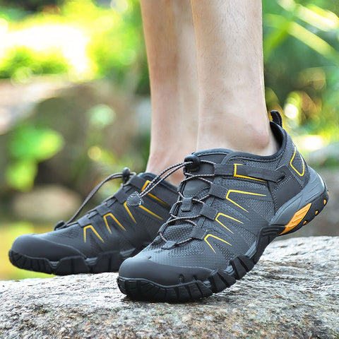 Chaussures d'eau de sport d'extérieur pour hommes, baskets en maille respirante, pêche, caoutchouc, plage, été, nouveauté