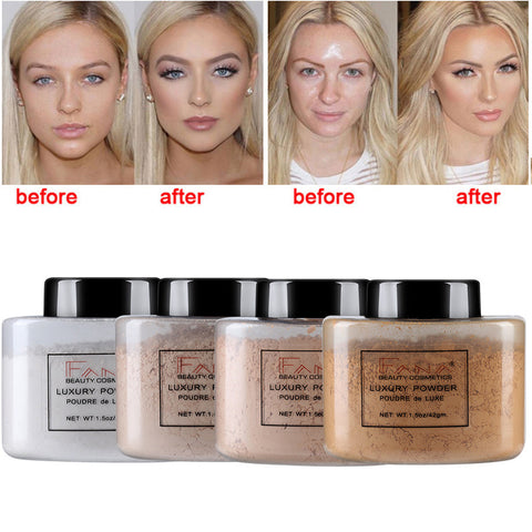 Fard à Joues en Poudre Contrôle de l'Huile Contour Couverture Complète Poudre Banane Maquillage Minéral Transparent Base de Teint Mat Maquillage