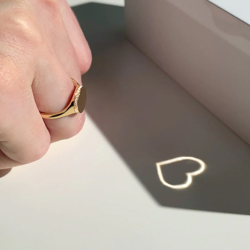 Yanguang Projection Black Technology Couple Ring