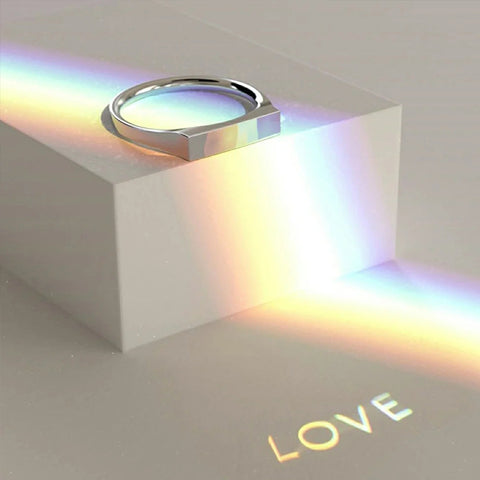 Bague de couple Yanguang Projection Technologie Noire