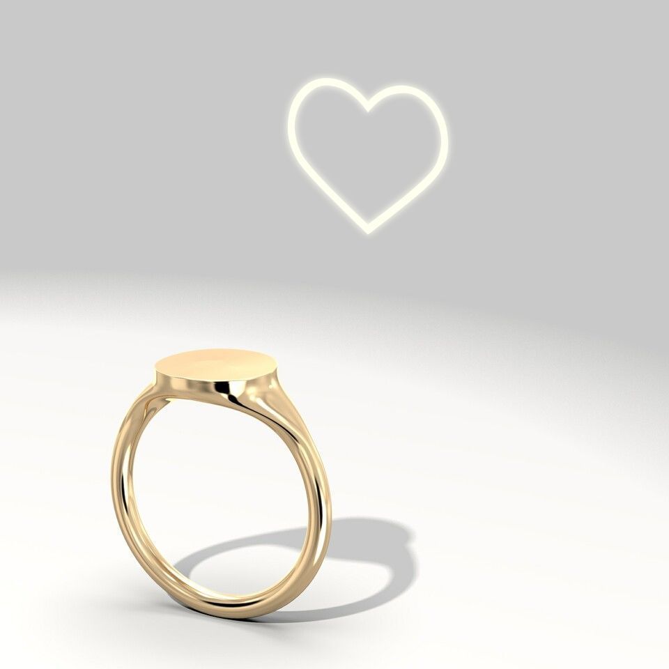 Yanguang Projection Black Technology Couple Ring