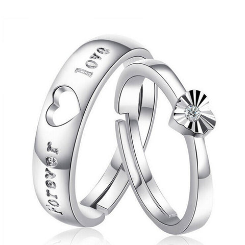 Bague de couple de bijoux coréens