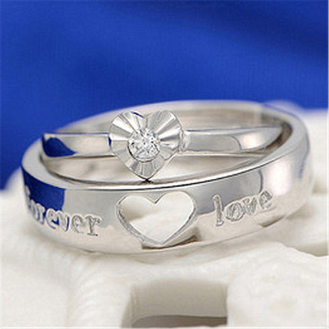 Bague de couple de bijoux coréens