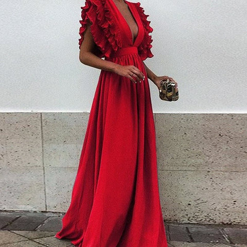 Plus Size Maxi Dress Womens Party Gown Long Dresses - Fashionner
