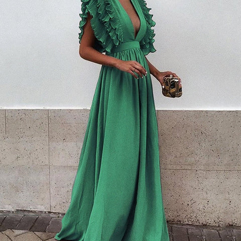 Plus Size Maxi Dress Womens Party Gown Long Dresses - Fashionner