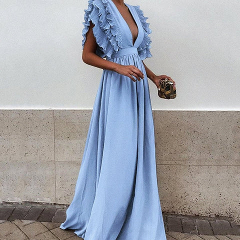 Plus Size Maxi Dress Womens Party Gown Long Dresses - Fashionner