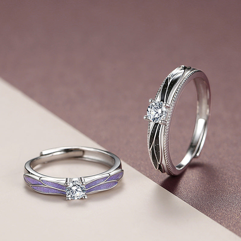 Original Angel Wing Couple Ring