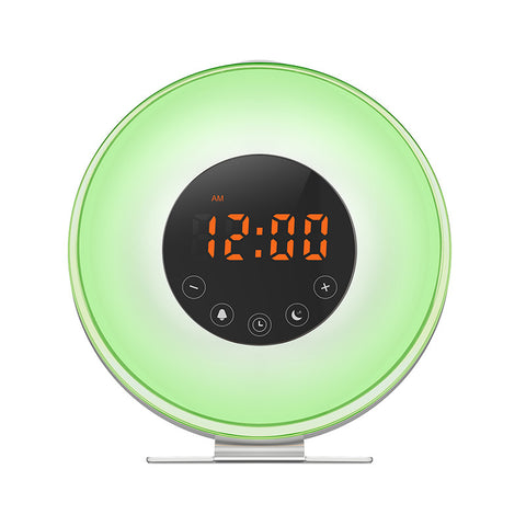 Nouveau Réveil Lumineux Tactile du Fabricant, Réveil Lumineux Multifonctionnel Ambiance Colorée, Réveil Lumineux d'Aide au Sommeil Naturel