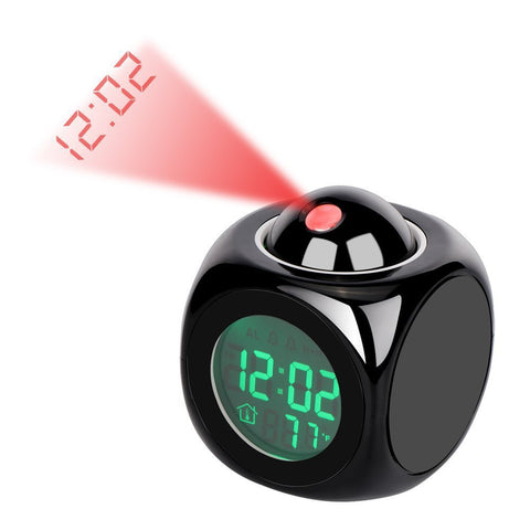 Réveil de projection à LED Horloge vocale Horloge vocale