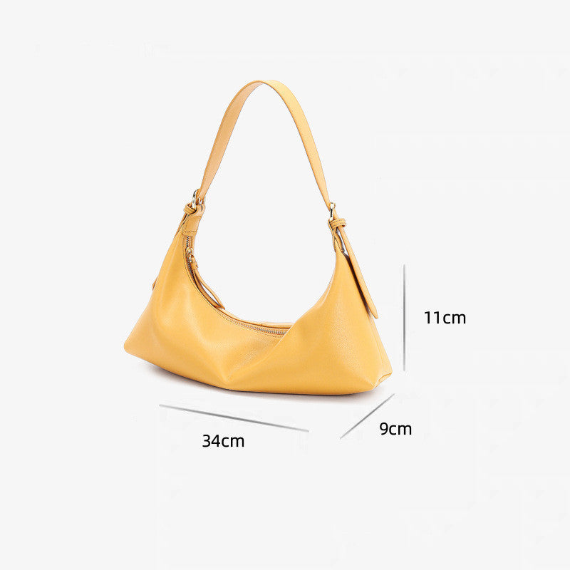 Bags Handbags New Style French Retro Underarm Bag Fashion Trend Women Handbag Simple Shoulder Bag - Fashionner