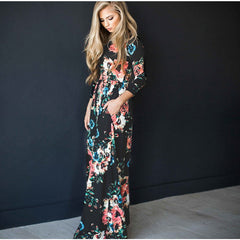Fashion Dresses Women Printed Party Gown Ladies - Fashionner