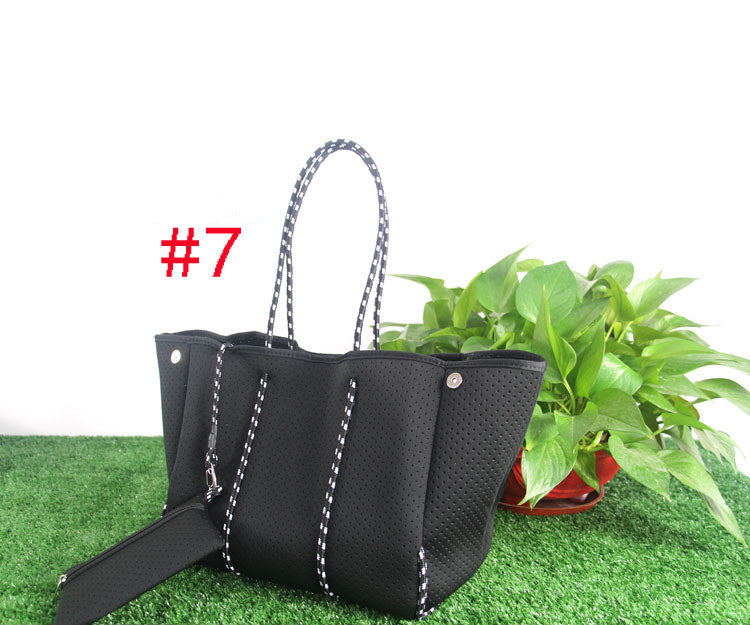 Fashionx Spain Women Luxury Shoulder Bag Large Neoprene Light Bolsas Female Travel Beach Holiday Handbags - Fashionner