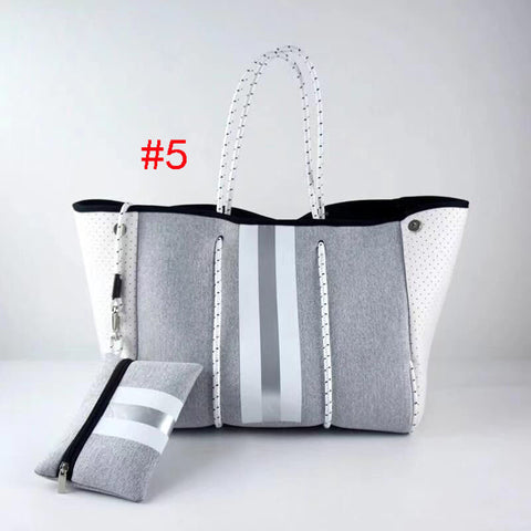 Fashionx Spain Women Luxury Shoulder Bag Large Neoprene Light Bolsas Female Travel Beach Holiday Handbags - Fashionner