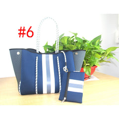 Fashionx Spain Women Luxury Shoulder Bag Large Neoprene Light Bolsas Female Travel Beach Holiday Handbags - Fashionner