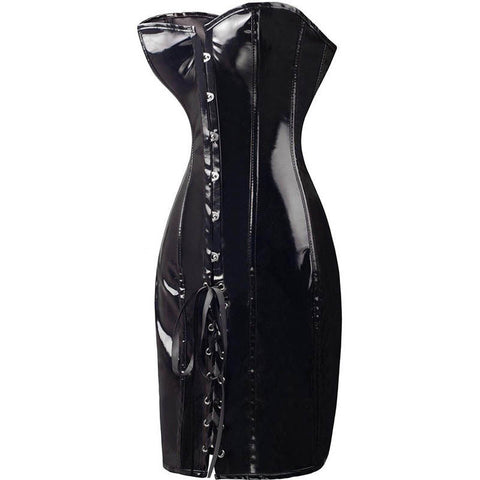 Buy Women Pvc Leather Corset Latex Waist Cincher online at Fashionner.