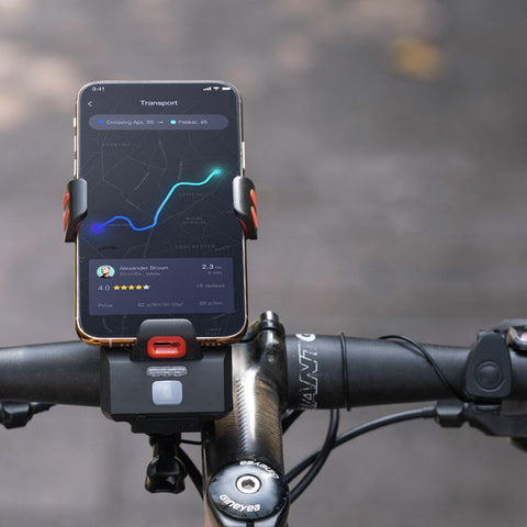 Mobile Phone Holder Strong Light Flashlight Road Cycling Accessories - Fashionner