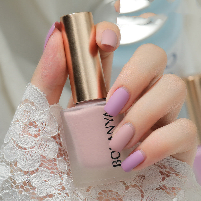 Peelable Nail Polish Matte Matte Nail Polish Odor-Free Water-Based Nail Polish Candy Color Nail Polish - Fashionner