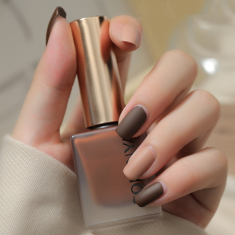 Peelable Nail Polish Matte Matte Nail Polish Odor-Free Water-Based Nail Polish Candy Color Nail Polish - Fashionner