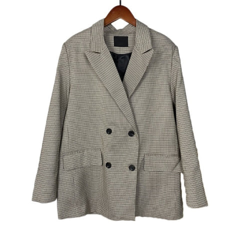 Blazer Printemps Femme Double Boutonnage Oversize